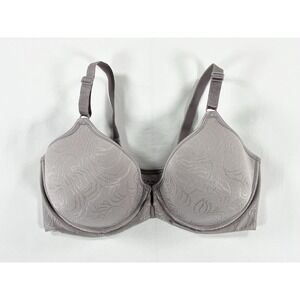 Bali Comfort‎ Revolution Front-Close Smooth Shaping Underwire Bra Steel Gray 36D